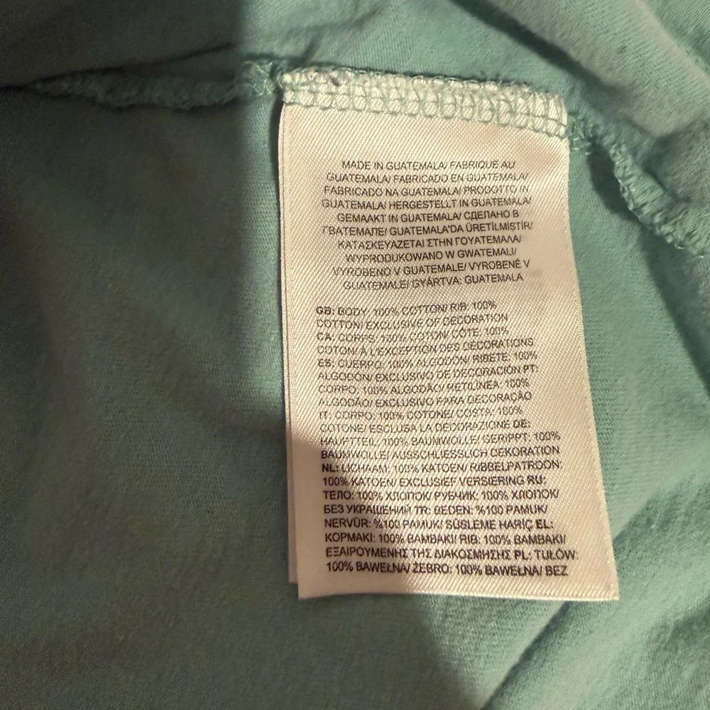 The North Face Seafoam Blue Mens Long Sleeve T-Shirt Size Large